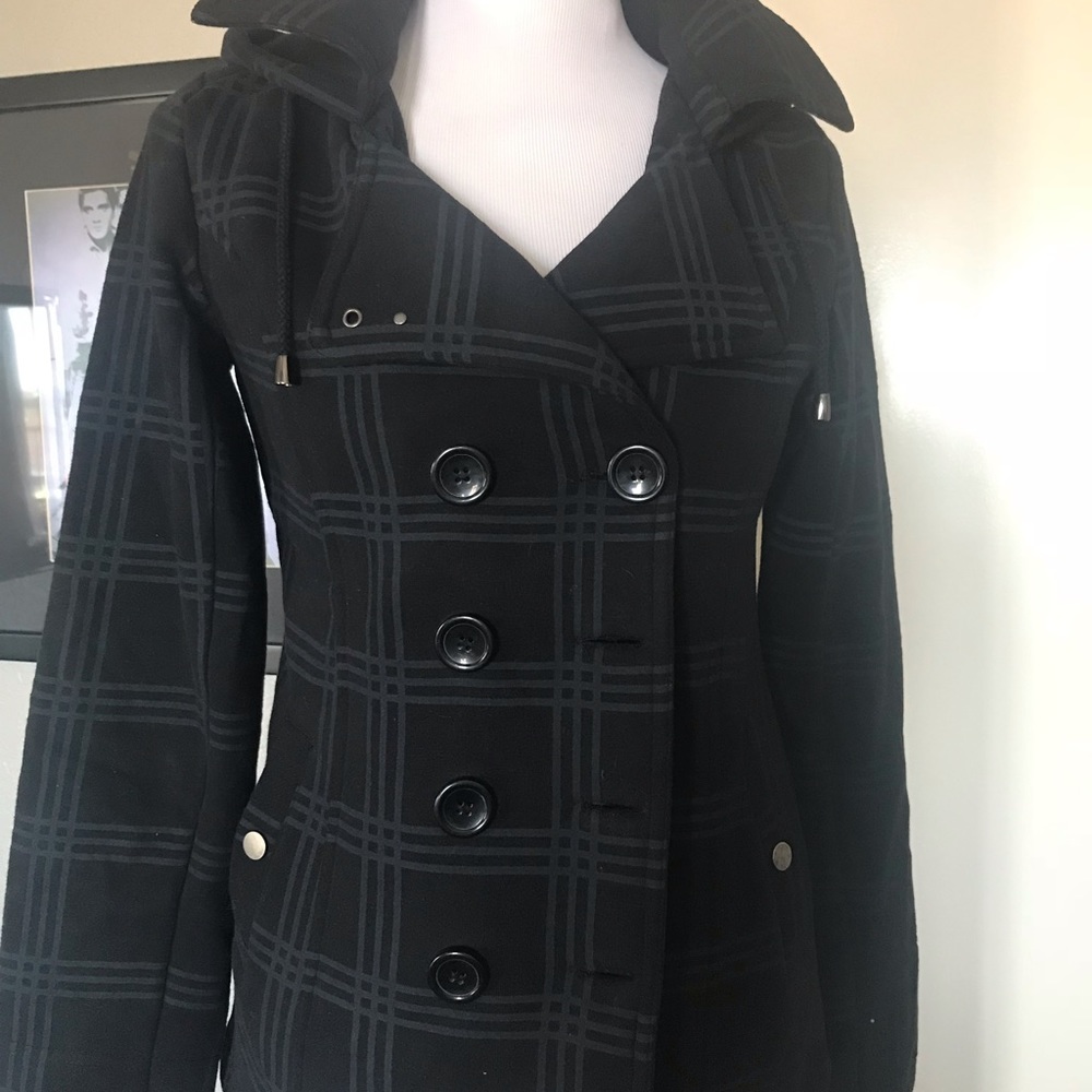 Plaid Pea Coat